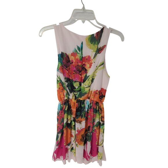 Margo & Sebastion Women's Sleeveless Mini Dress Floral Size S Floral - Picture 4 of 6